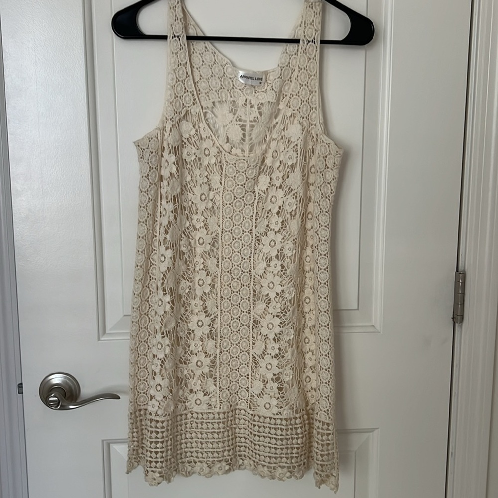 Boho Style Apparel Love Crochet Dress Coverup